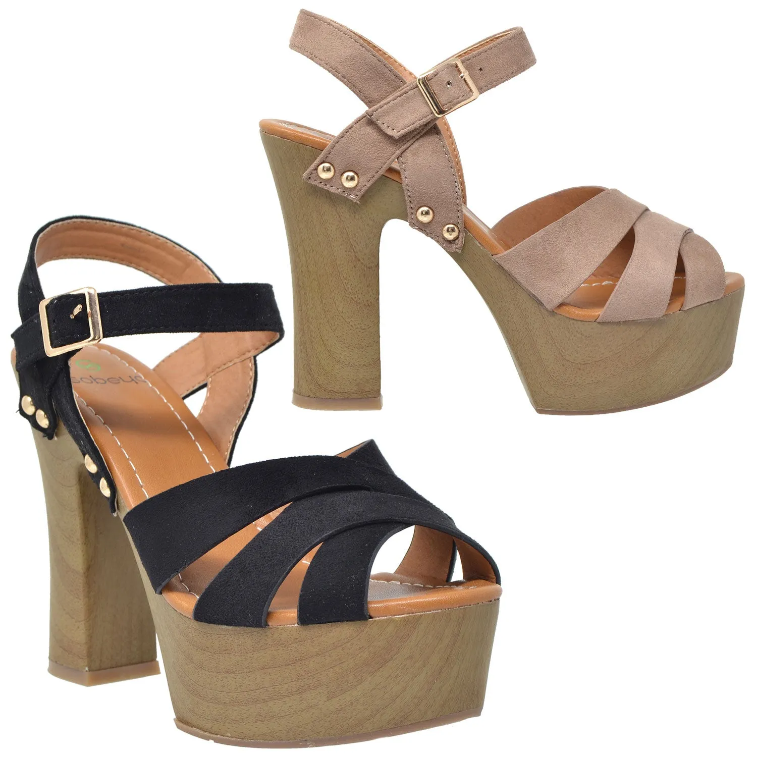 Ankle Strap High Heel Platform Sandal