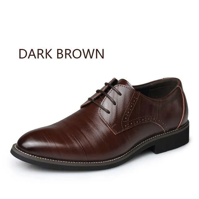 High Quality Brogues Lace-Up Business Dress Shoes