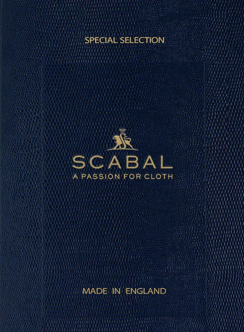 Scabal Inaski Blue Wool Cashmere Jacket